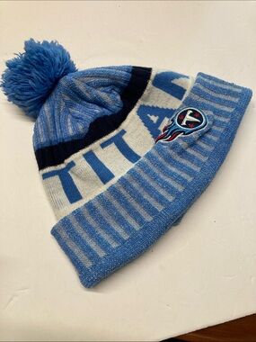 Tennessee Titans Beanie New Era NFL Knit Hat Sideline with Pom Pom